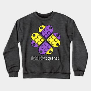 Brick Together Flower Power Non-Binary design Crewneck Sweatshirt